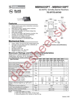 MBR6045PT datasheet  